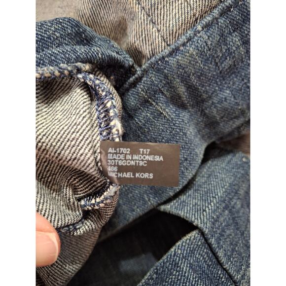 Michael Kors Denim Extra Large Tote Bag in Indigo - Picture 6 of 6